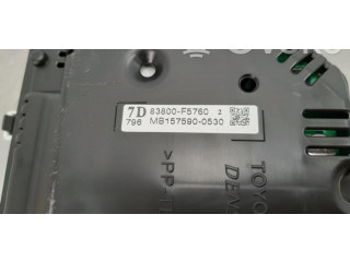 Přístrojová deska Toyota Yaris 2017 83800F5760, MB1575900530