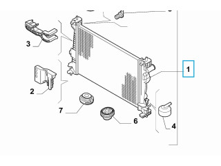 Радиатор охлаждающей жидкости 50514472   Alfa Romeo Giulietta