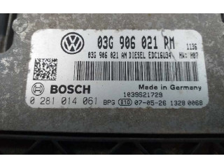 Блок управления двигателя 03G906021PM, 0281014061 Volkswagen Golf SportWagen