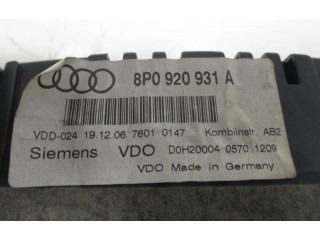 Панель приборов 8P0920931A Audi A3 S3 A3 Sportback 8P