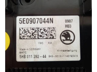 Блок управления климат-контролем 5E0907044N, 5HB01128244   Skoda Octavia Mk3 (5E)