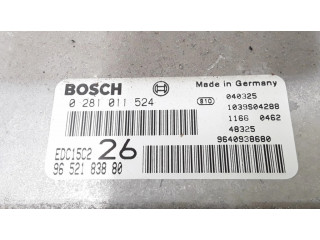 Блок управления двигателя 9652183880, 0281011524 Citroen C5