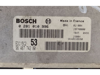 Блок управления двигателя 9646774280, 0281010996   Citroen Xsara