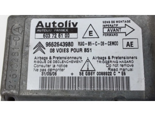 Блок подушек безопасности 603726100, 9662643980   Citroen C4 I