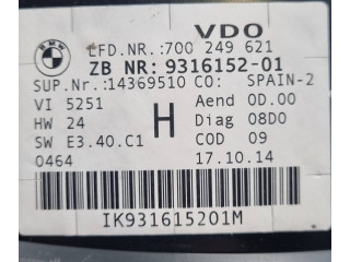 Přístrojová deska BMW X1 E84 2014 9316152, 62109316152
