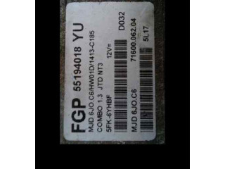 Блок управления двигателем Блок управления 55194018YU   Opel Combo C