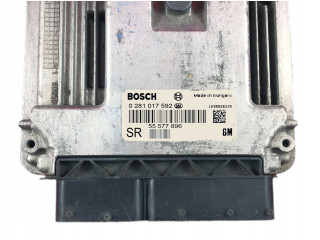 Блок управления двигателя 55577896, 0281017592   Saab 9-5
