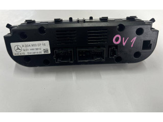 Блок управления климат-контролем A2049000715, SW281400   Mercedes-Benz GLK (X204)
