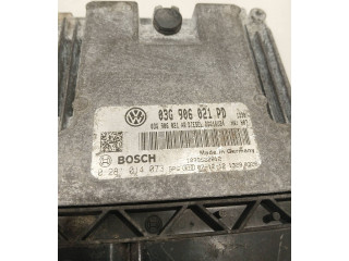 Блок управления двигателя 03G906021PD, 0281014073 Volkswagen Caddy