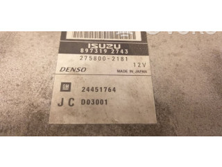 Блок управления двигателя 8973192743, 2758002181 Opel Signum