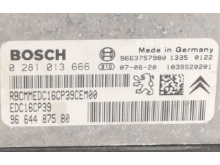 Блок управления двигателя 0281013666, 9664487580   Citroen C-Crosser
