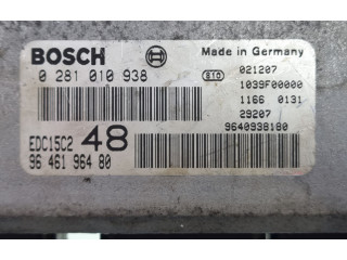 Блок управления двигателя 0281010938, 9646196480 Citroen C5