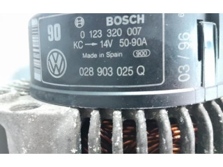 Генератор 028903025Q, 0123320007 Volkswagen Golf III