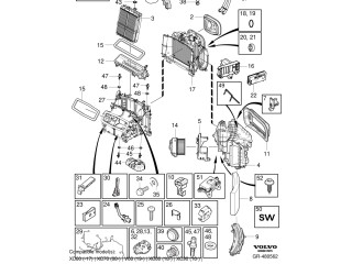 Блок управления кондиционера воздуха / климата/ печки (в салоне) Volvo XC60  2017 -  года 31472269, 31455683      