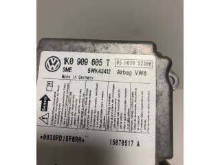 Блок подушек безопасности 1K0909605T, 5WK43412   Skoda Octavia Mk2 (1Z)
