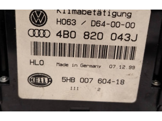 Блок управления климат-контролем 4B0820043J, HD0630640000   Audi A6 S6 C5 4B