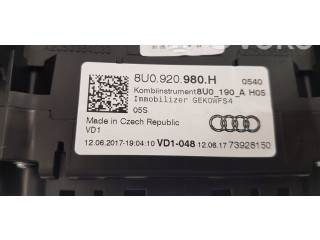 Панель приборов 8U0920980H, 8U0920980H Audi Q3 8U