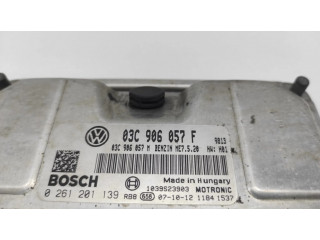 Блок управления двигателя 03C906057F, 0261201139 Skoda Fabia Mk2 (5J)