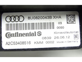 Блок управления климат-контролем 8U0820043B, 8U0820043B Audi Q3 8U