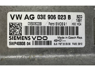 Блок управления двигателя 03E906023B, 5WP4080804 Skoda Fabia Mk2 (5J)