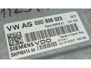 Блок управления двигателя 03D906023, 5WP4041404   Skoda Fabia Mk1 (6Y)