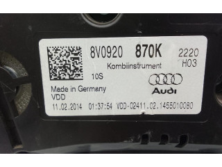 Панель приборов 8V0920870K Audi A3 S3 A3 Sportback 8P
