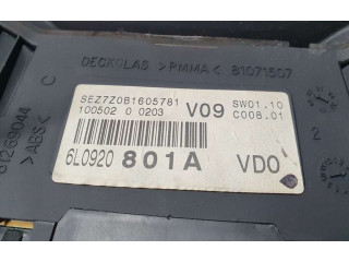 Панель приборов 6L0920801A, 110080104010A   Seat Ibiza I (021A)       