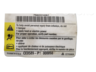 Боковая подушка безопасности IT3H2A016C3921, 1019268 Dodge Charger