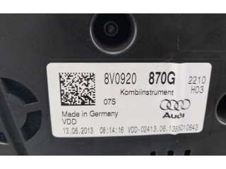 Панель приборов 8V0920870G   Audi A3 S3 8V       