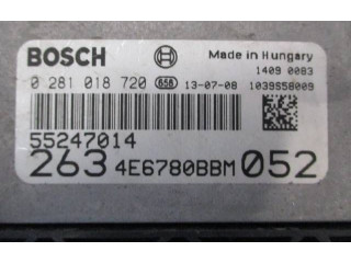 Блок управления двигателя 55247014, 0281018720   Fiat Doblo