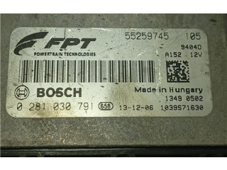 Блок управления 0281030791, 55259745 Alfa Romeo Giulietta