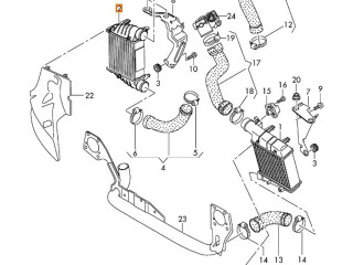 Интеркулер  8E0145806M, 8E0145806Q   Audi A4 Allroad 2.5