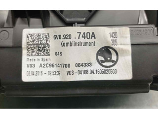 Спидометр (приборный щиток) 6V0920740A, A2C96141700   Skoda Fabia Mk3 (NJ)   