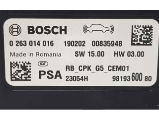 Блок управления 9819360080, 0263014016 Citroen C3 Aircross