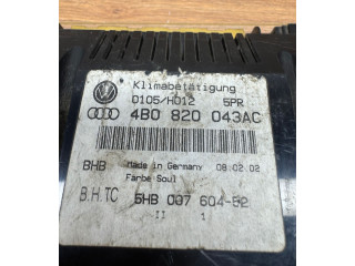 Блок управления климат-контролем 4B0820043AC, 5HB00760452 Audi A6 S6 C5 4B