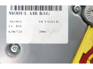 Блок подушек безопасности 5WK43411, 1K0909605AA Skoda Octavia Mk2 (1Z)