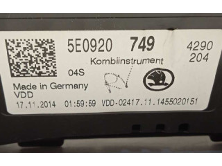 Панель приборов 5E0920749   Skoda Octavia Mk3 (5E)       