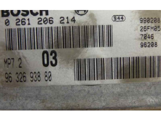 Блок управления двигателя 0261206214, 9632693880   Peugeot 306