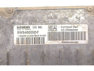 Řídící jednotka 9644860380, 9644323980   Citroen Berlingo 2007