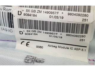 Боковая подушка безопасности 9804092280, 9804092280   Peugeot 2008 I