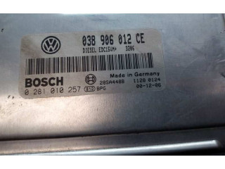 Блок управления двигателя 038906012CE, 0281010257 Skoda Fabia Mk1 (6Y)