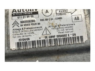 Блок подушек безопасности 9665558380, 611019900   Citroen Berlingo