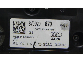 Панель приборов 8V0920760   Audi A3 S3 8V       