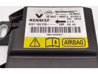 Блок подушек безопасности 8201163278, 28404796023   Dacia Sandero