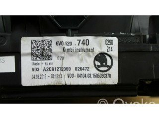 Панель приборов 6V0920740 Skoda Fabia Mk2 (5J)