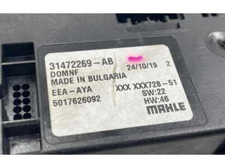 Блок управления климат-контролем 31472269, 5017626092   Volvo V60