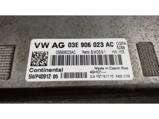Блок управления двигателя 03E906023AC, 5WP40912 Skoda Fabia Mk2 (5J)