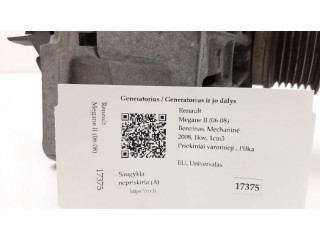 Генератор 8200667619B, 2543551C Renault Megane II 0.0