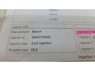 Форсунка 0445110566 Citroen C4 Grand Picasso для дизельного двигателя BHZ, BH01 1.6