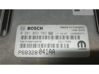 Блок управления двигателя 68328041AA, 0281033582 Jeep Compass